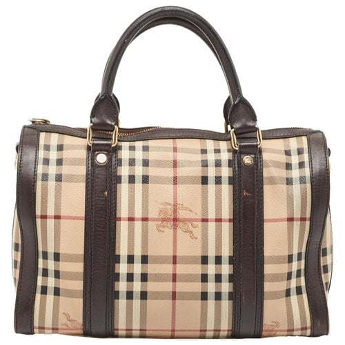 Pre-owned Burberry Leather Satchel In Brown