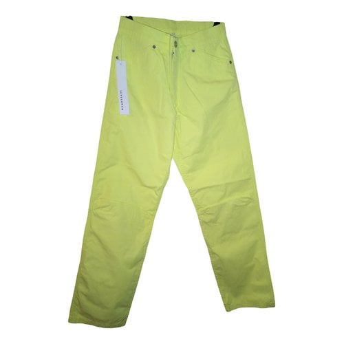 Pre-owned Sunflower Trousers In Yellow