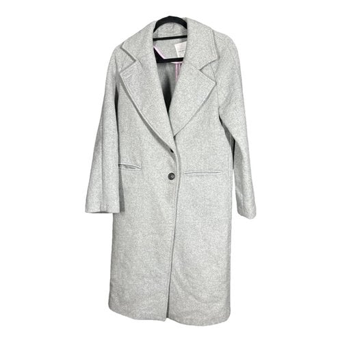 Pre-owned Avec Les Filles Wool Coat In Grey