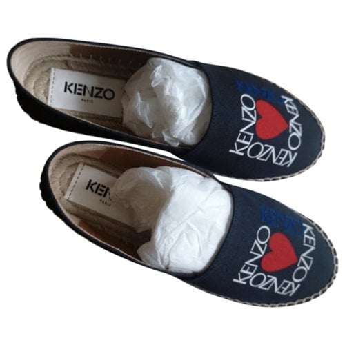 Pre-owned Kenzo Tiger Espadrilles In Blue