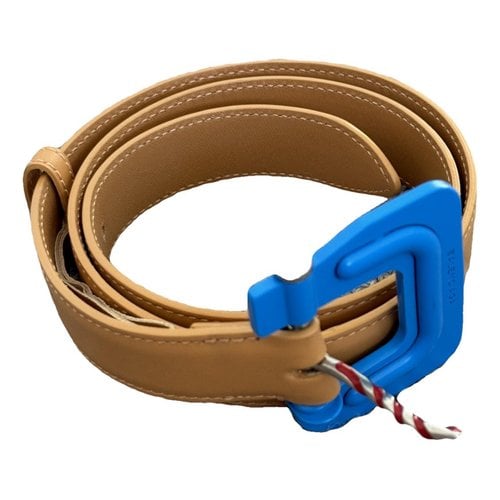 Pre-owned Balenciaga Leather Belt In Camel