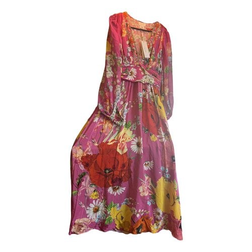Pre-owned Camilla Silk Maxi Dress In Pink