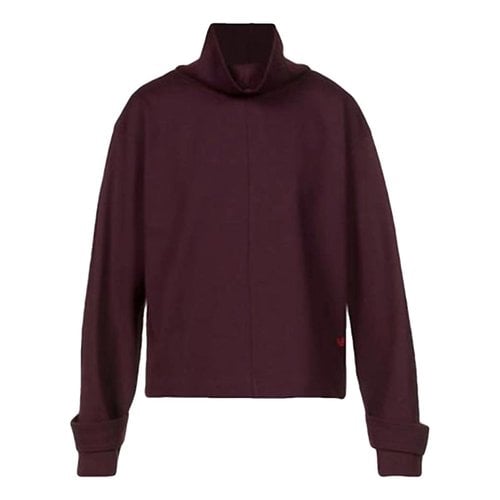 Pre-owned Victoria Beckham Top In Burgundy