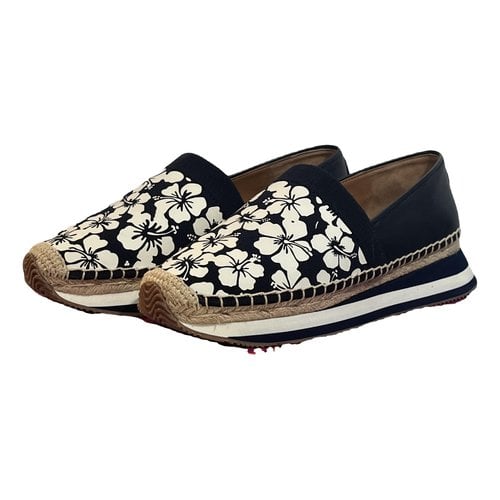 Pre-owned Tory Burch Leather Espadrilles In Multicolour