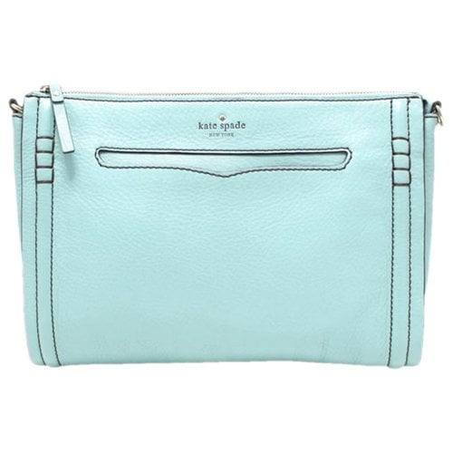 Pre-owned Kate Spade Leather Clutch Bag In Blue
