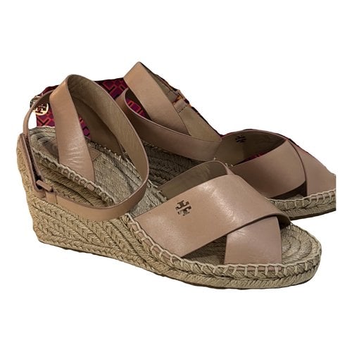Pre-owned Tory Burch Leather Espadrilles In Other