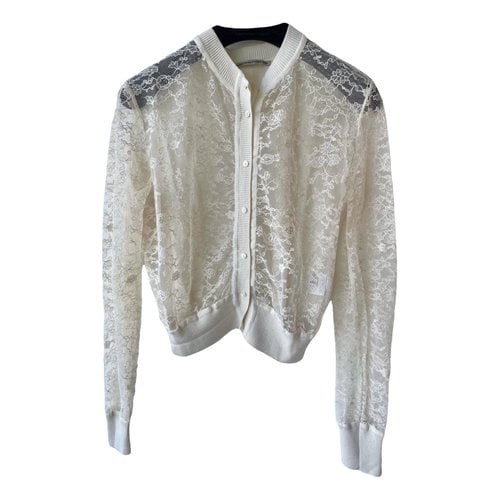 Pre-owned Ermanno Scervino Lace Blouse In Beige