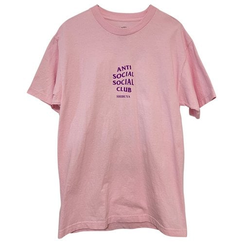 Pre-owned Anti Social Social Club T-shirt In Pink
