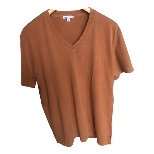 Pre-owned James Perse T-shirt In Orange