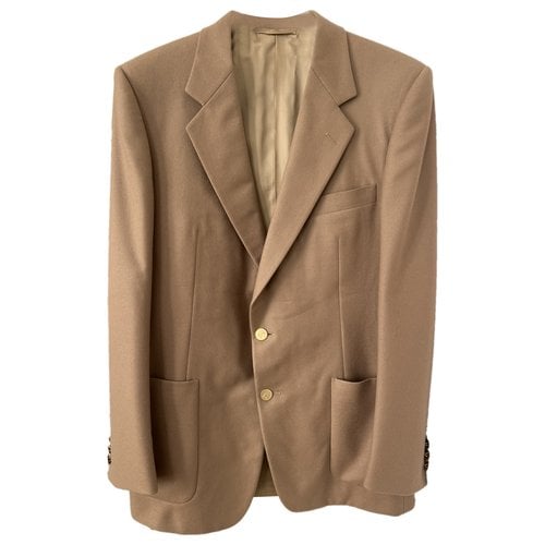 Pre-owned Burberry Wool Blazer In Camel