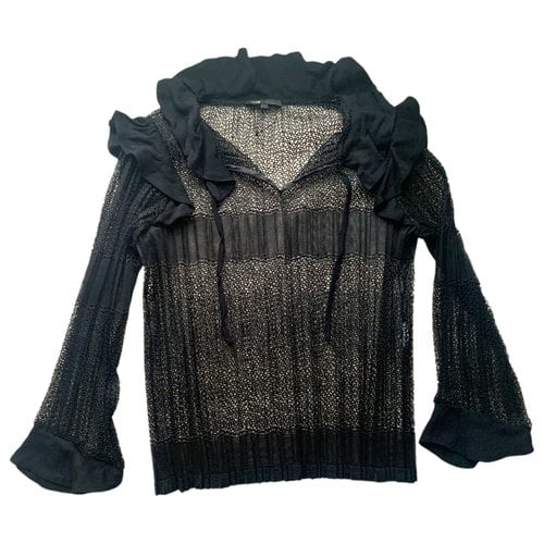 Pre-owned Maje Lace Blouse In Black
