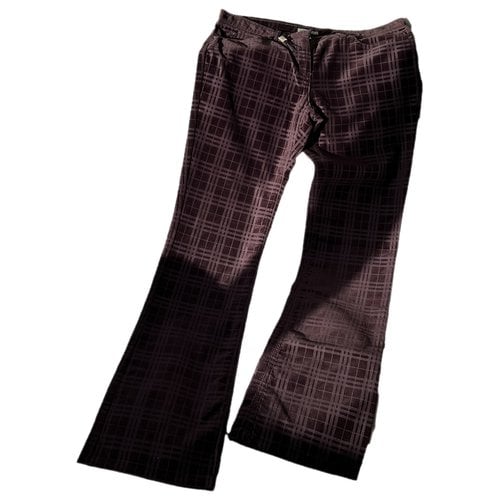 Pre-owned Burberry Straight Pants In Brown