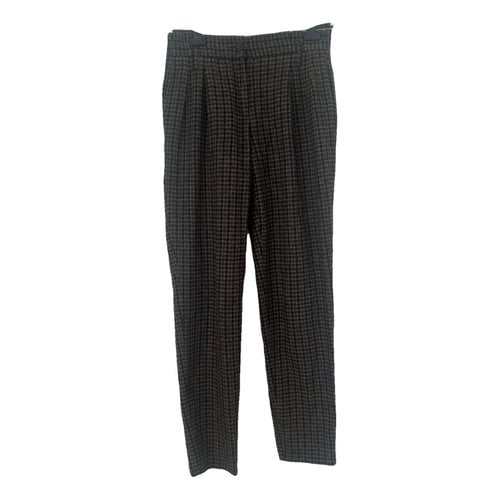 Pre-owned Moschino Cheap And Chic Wool Carot Pants In Black
