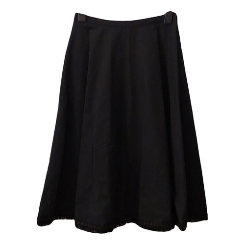 Pre-owned Andrew Gn Mid-length Skirt In Black