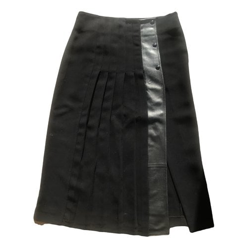 Pre-owned Sandro Mid-length Skirt In Black