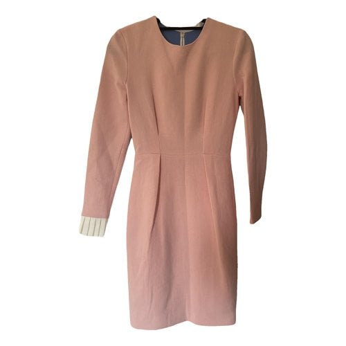 Pre-owned Roksanda Wool Mid-length Dress In Pink