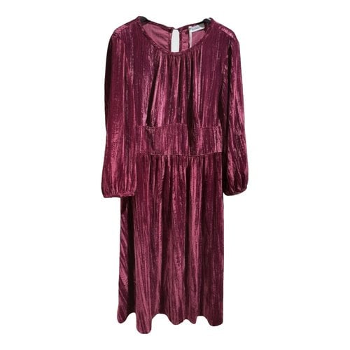 Pre-owned Max & Co Dress In Burgundy