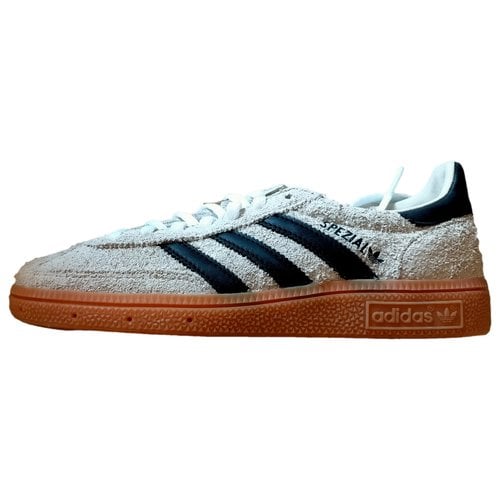 Pre-owned Adidas Originals Pony-style Calfskin Trainers In Beige