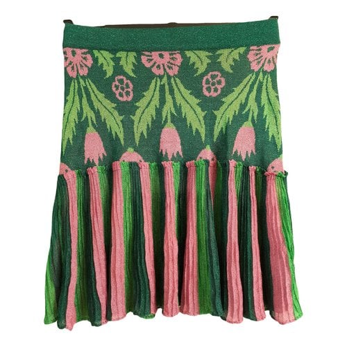 Pre-owned Happy Sheep Mid-length Skirt In Green