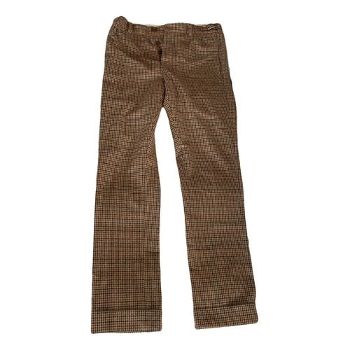 Pre-owned Apc Wool Carot Pants In Brown