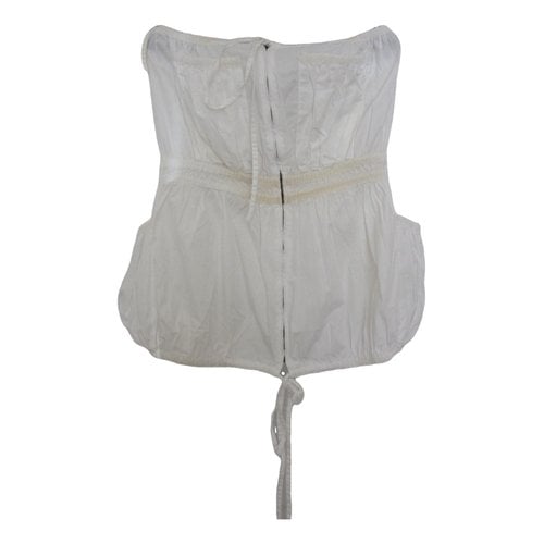 Pre-owned Jean Paul Gaultier Corset In White