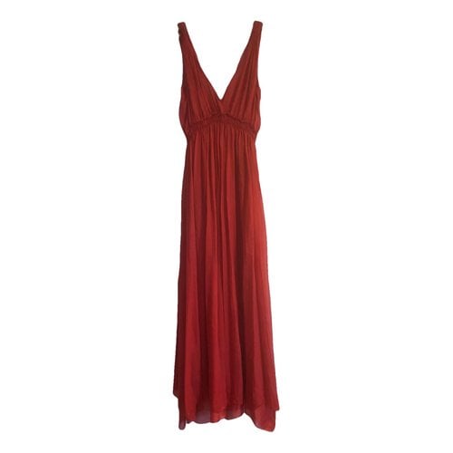 Pre-owned Forte Forte Silk Maxi Dress In Red