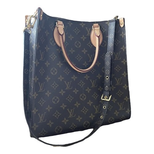 Pre-owned Louis Vuitton Plat Leather Handbag In Brown