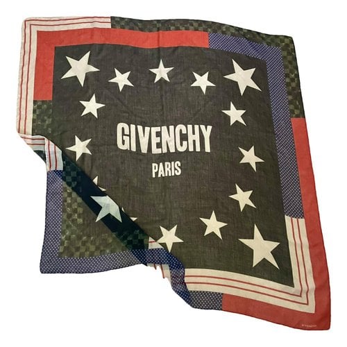 Pre-owned Givenchy Cashmere Scarf In Blue
