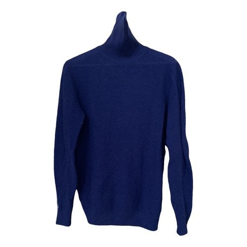 Pre-owned Trussardi Wool Sweatshirt In Blue