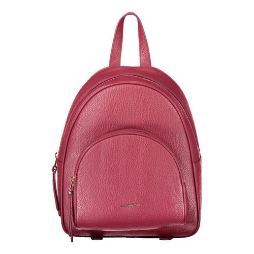 Pre-owned Coccinelle Leather Backpack In Red