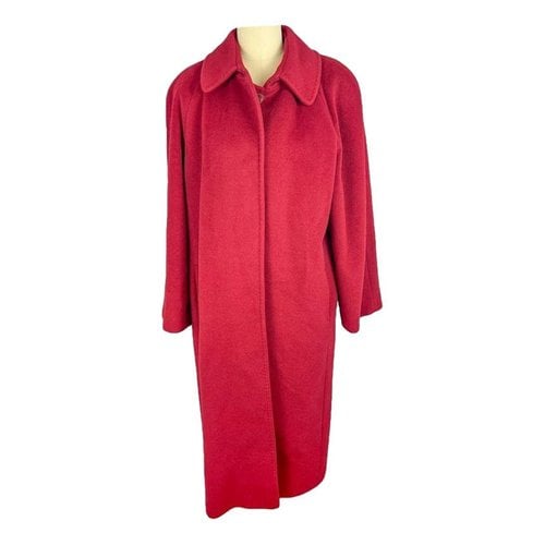 Pre-owned Cinzia Rocca Wool Peacoat In Red
