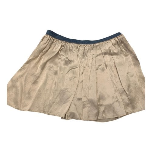 Pre-owned Sonia Rykiel Mini Skirt In Beige