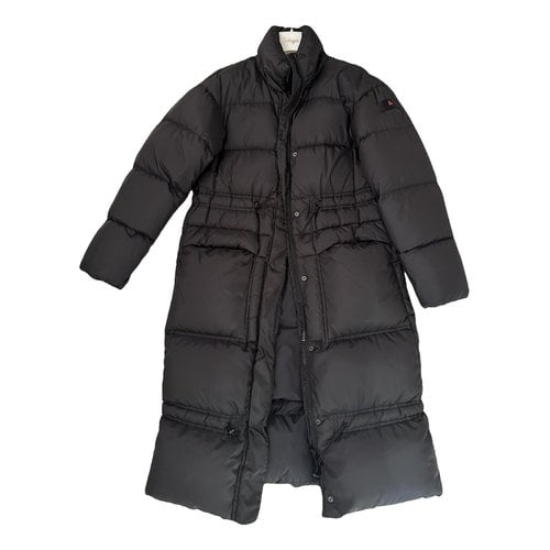 Pre-owned Peuterey Trench Coat In Black