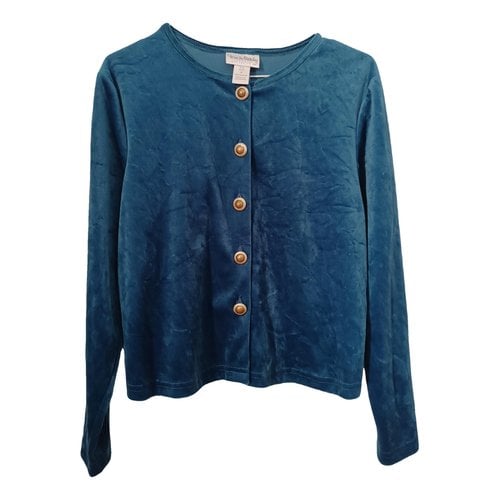 Pre-owned Diane Von Furstenberg Velvet Jacket In Turquoise