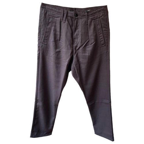 Pre-owned G-star Raw Trousers In Brown