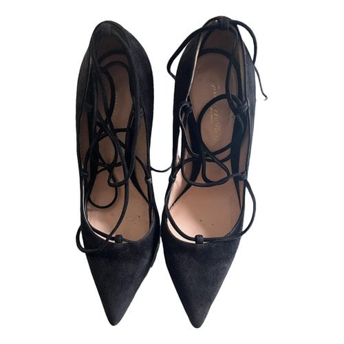 Pre-owned Gianvito Rossi Leather Flats In Black