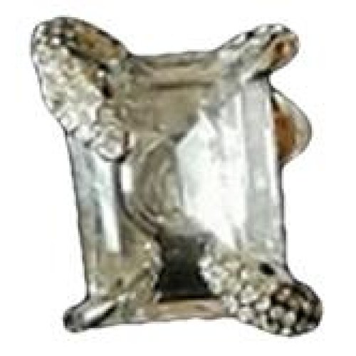 Pre-owned Swarovski Crystal Ring In Silver