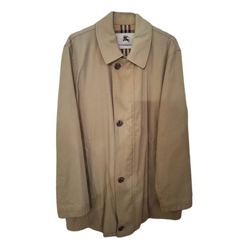 Pre-owned Burberry Peacoat In Beige