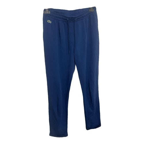 Pre-owned Lacoste Large Pants In Blue