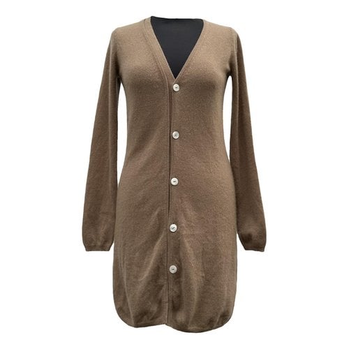 Pre-owned Max Mara Cashmere Cardigan In Brown