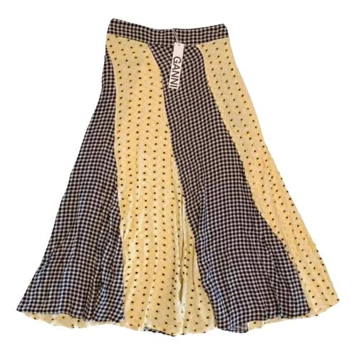 Pre-owned Ganni Spring Summer 2019 Mid-length Skirt In Multicolour