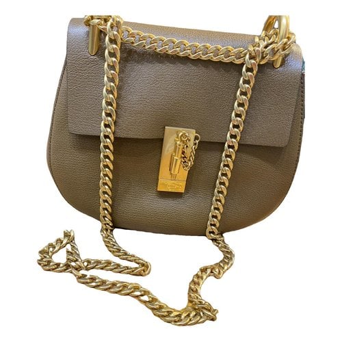 Pre-owned Chloé Drew Leather Crossbody Bag In Brown