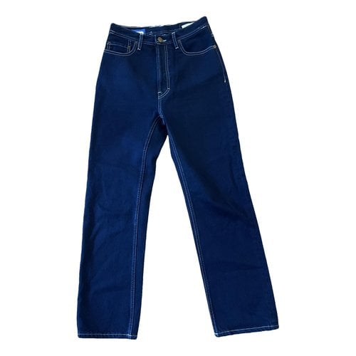 Pre-owned Acne Studios Blå Konst Straight Jeans In Blue