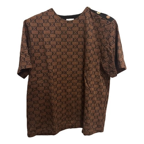 Pre-owned Escada T-shirt In Brown