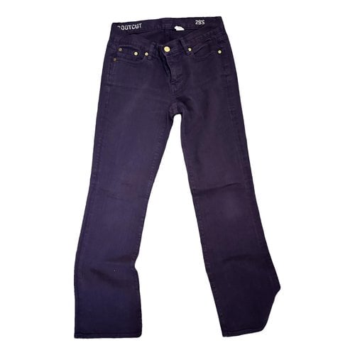Pre-owned Jcrew Straight Pants In Purple