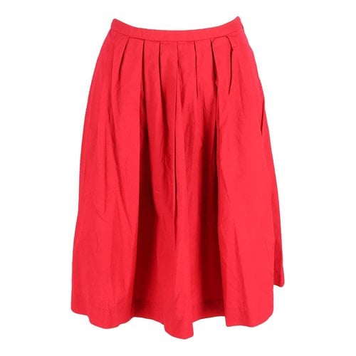 Pre-owned Moschino Mid-length Skirt In Red