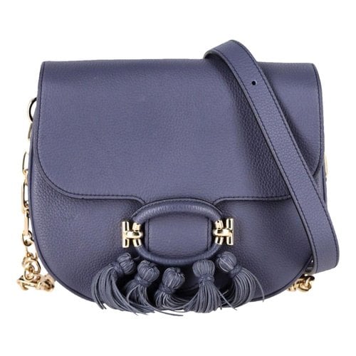 Pre-owned Tod's Leather Crossbody Bag In Blue
