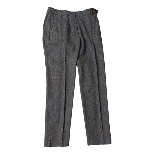 Pre-owned Seventy Wool Trousers In Grey