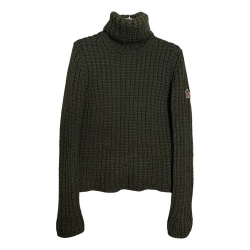 Pre-owned Moncler Wool Sweatshirt In Green
