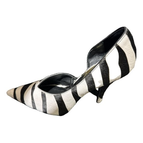 Pre-owned Patrizia Pepe Pony-style Calfskin Heels In Multicolour